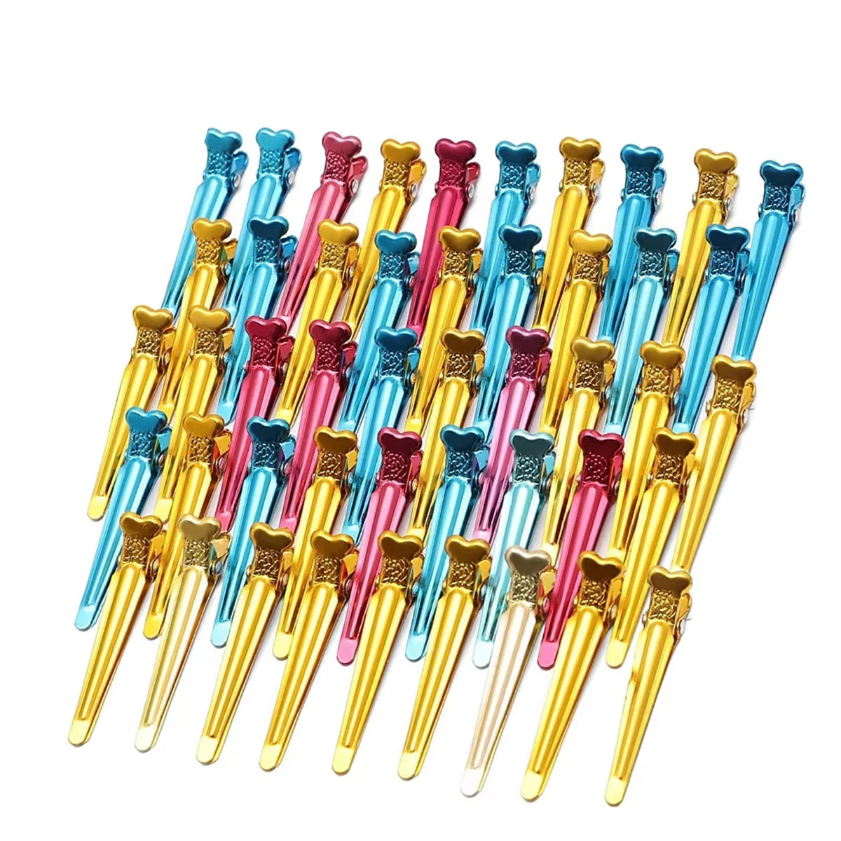 50Pcs Mini Barber Hairdressing Clips Heat Resistant Metal Diy Color Hairpins Pro Salon Haircut Household Styling Hair Clips Tool