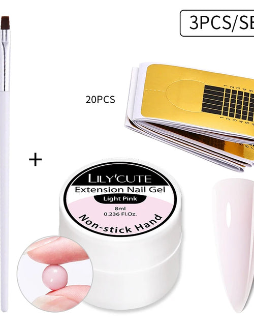 Load image into Gallery viewer, LILYCUTE 6 IN 1 Extension Gel Nail Polish Acrylic Construct Hard Gel Soak Off Self Leveling Reinforcement Gel For Nail HEMA FREE
