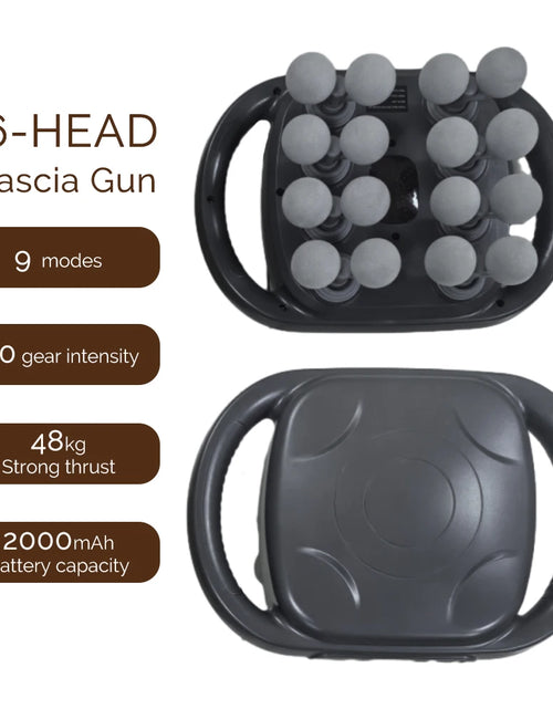 Load image into Gallery viewer, 16-Head Fascia Gun High-Frequency Vibration Body Massage Gun Back and Waist Massager Neck Shoulder Massager Muscle masajeador
