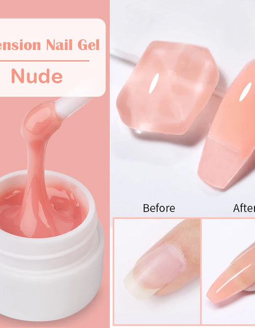 Load image into Gallery viewer, LILYCUTE 6 IN 1 Extension Gel Nail Polish Acrylic Construct Hard Gel Soak Off Self Leveling Reinforcement Gel For Nail HEMA FREE
