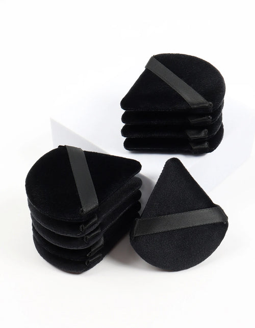 Load image into Gallery viewer, Black Triangle Powder Puff Facial Makeup Sponge Soft Velvet Cosmetics Puff Mixer Beauty Foundation Make-Up Sponge Makeup Access
