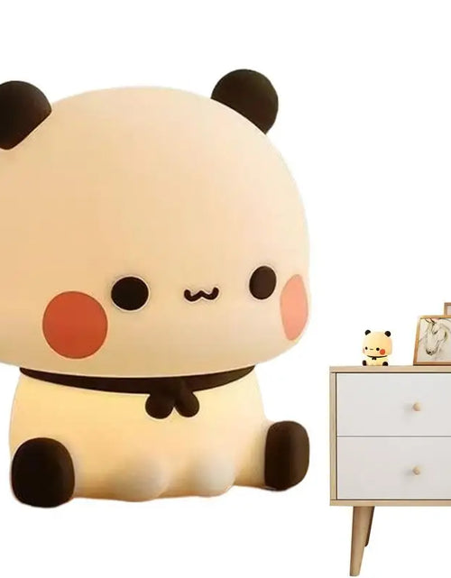 Load image into Gallery viewer, LED Night Lights Cute Panda Silicone Lamp USB Rechargeable Touch Night Lamp Bedside Decor 3 Modes Dimmable Kids Baby nightlight
